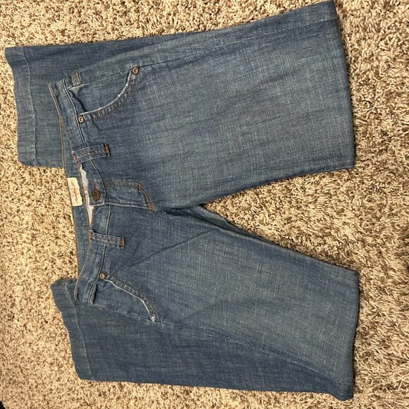 Frankie B Low Rise Straight Leg Jeans Size 4 Medium Wash Y2K Denim - Picture 6 of 12